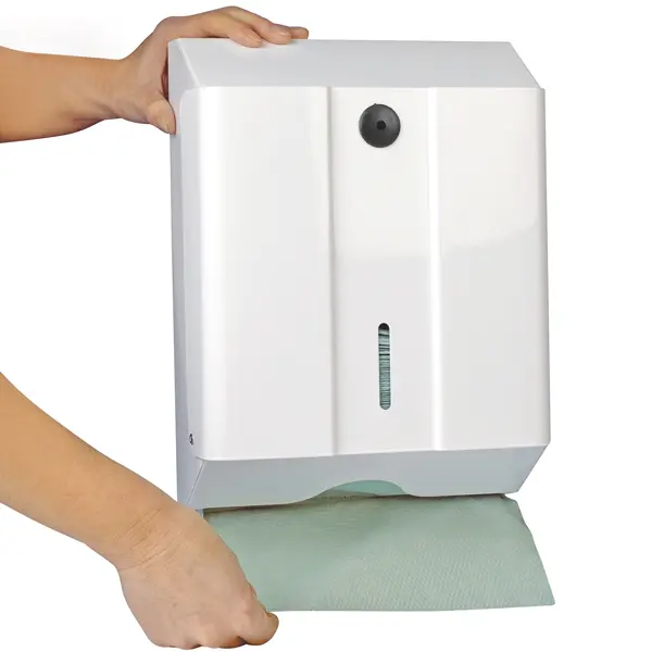 Universal paper hand towel dispenser 330 x 265 x 120 mm (H/W/D)