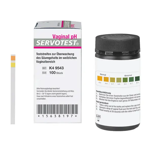 Servotest Vaginal pH test strips 