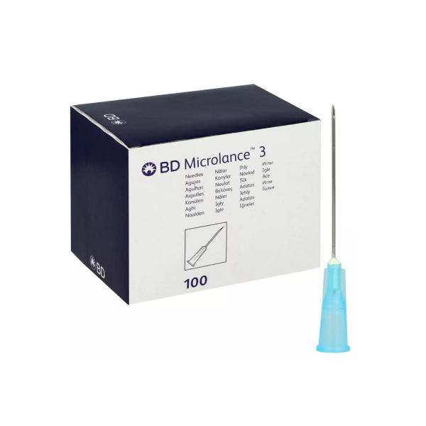 Microlance 3, Nr. 14 Normkanülen, 23 G 1 1/4, 0.6x30 mm, blau, steril" 